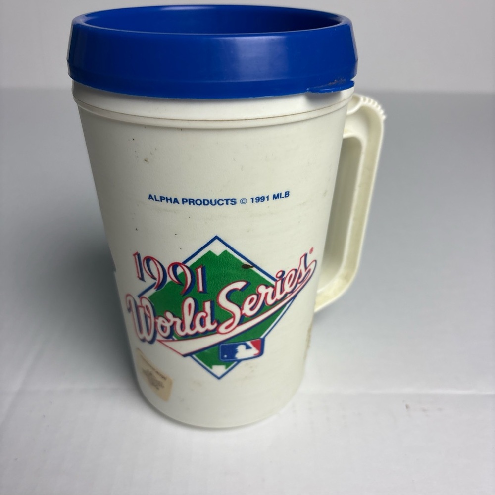 Vintage Atlanta Braves Mug 1991 World Series Alpha Products Plastic MLB Baseball